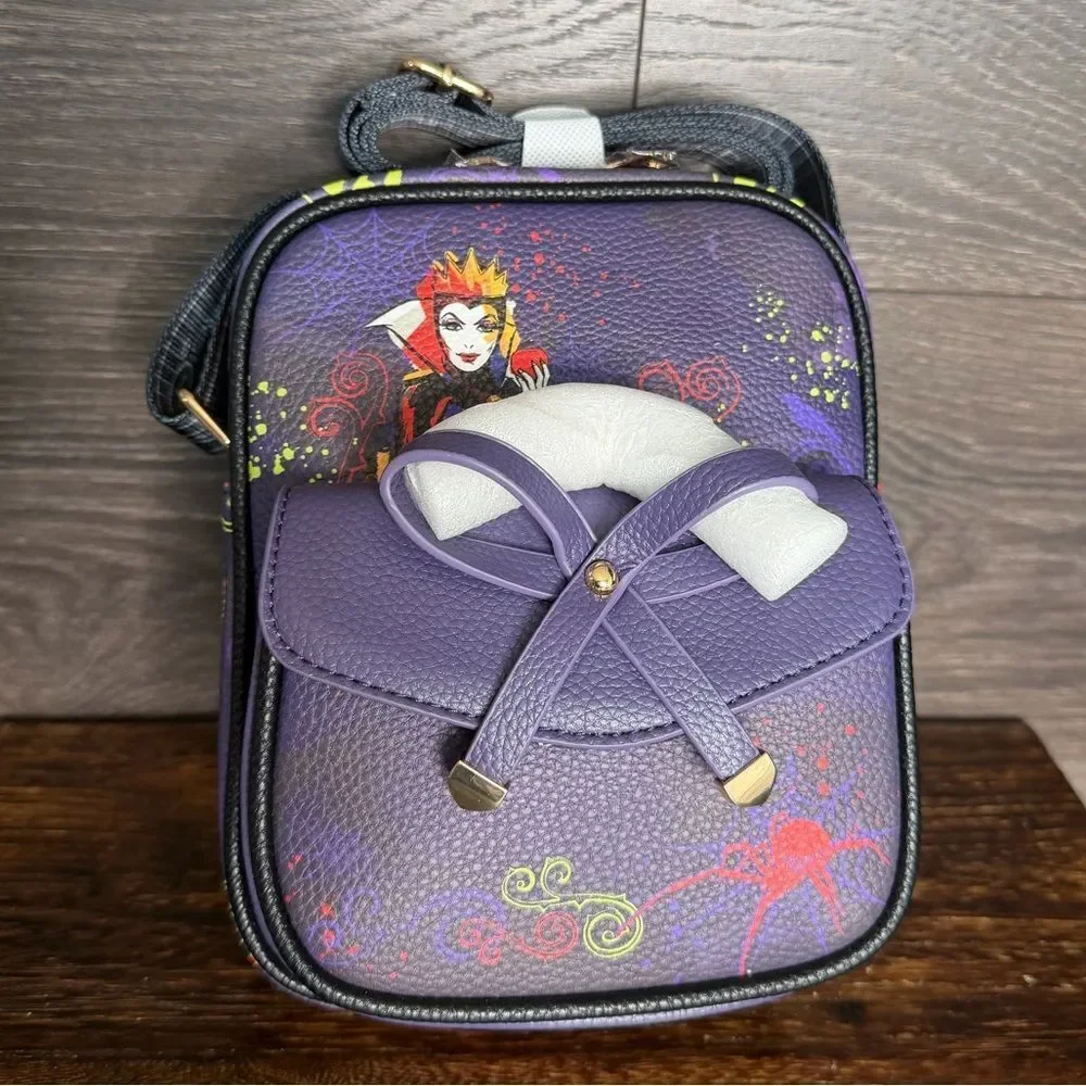 WondaPop Disney Villains Evil Queen Luxe 8” Crossbody Bag. Faux Leather. NWT!